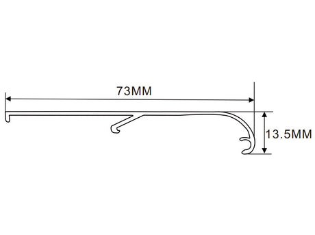 82.5×56mm LED Channel _FLP Series_ Model(YX)_ 8.5高側拉布燈箱料