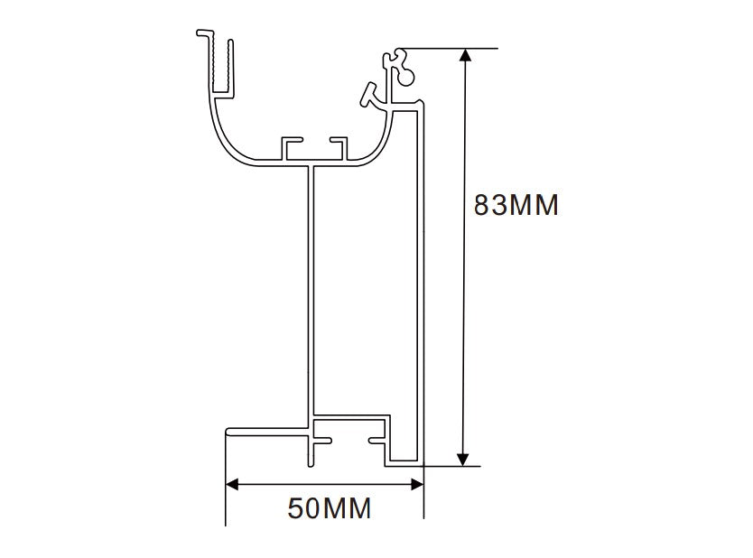83×50mm LED Channel _FLP Series_ Model(YX)_ 8.5x6 A款拉布燈箱料