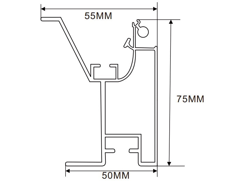 75×55mm LED Channel _FLP Series_ Model(YX)_ 8.5x6 B款拉布燈箱料