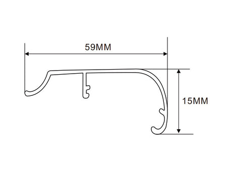 76×53mm LED Channel _FLP Series_ Model(YX)_ 8.5x6 C款拉布燈箱料