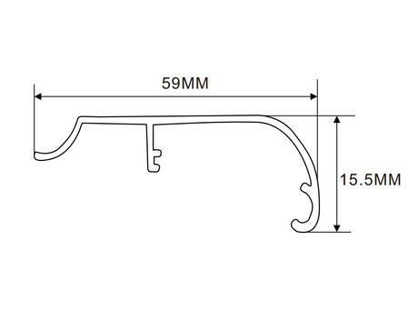 76×50mm LED Channel _FLP Series_ Model(YX)_ 8.6x6拉布型材(三用款)
