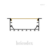 80x40 mm LED Channel _ SML Series _ Model(HL) _ 80x40-T