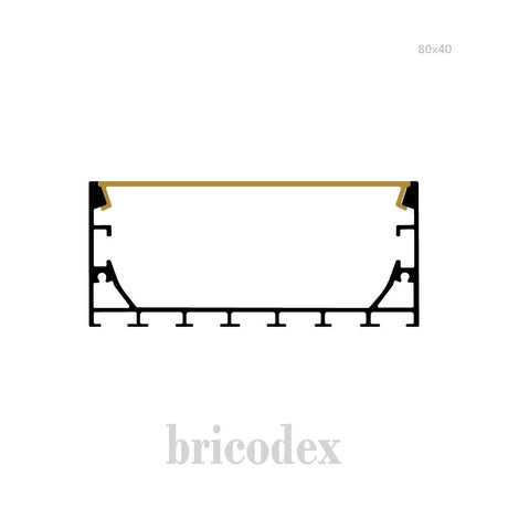 80x40 mm LED Channel _ SML Series _ Model(HL) _ 80x40