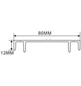 80x12mm LED Channel _VFL Series_ Model(YX)_ 8公分折彎吸塑燈箱料