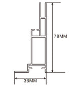 36×78mm  LED Channel _SEG Series_ Model(YX)_ 8公分單面卡布B款燈箱料