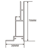 36×78mm  LED Channel _SEG Series_ Model(YX)_ 8公分單面卡布C款燈箱料
