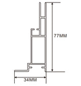 34×77mm  LED Channel _SEG Series_ Model(YX)_ 8公分單面卡布D款燈箱料