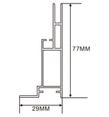 29×77mm  LED Channel _SEG Series_ Model(YX)_ 8公分單面卡布Ea款燈箱料