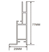 29×77mm  LED Channel _SEG Series_ Model(YX)_ 8公分單面卡布Eb款燈箱料