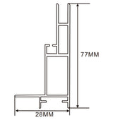 28×77mm  LED Channel _SEG Series_ Model(YX)_ 8公分單面卡布M款燈箱料