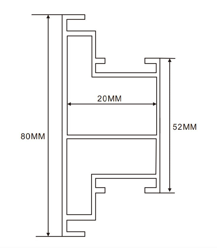 8cm LED Channel _WLP Series_ Model(YX)_ 8cm 平蓋地鐵導視燈箱（新款）