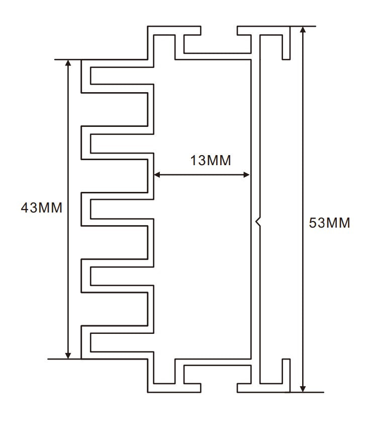 8cm LED Channel _WLP Series_ Model(YX)_ 8cm 地鐵導視燈箱