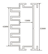 8cm LED Channel _WLP Series_ Model(YX)_ 8cm 地鐵導視燈箱