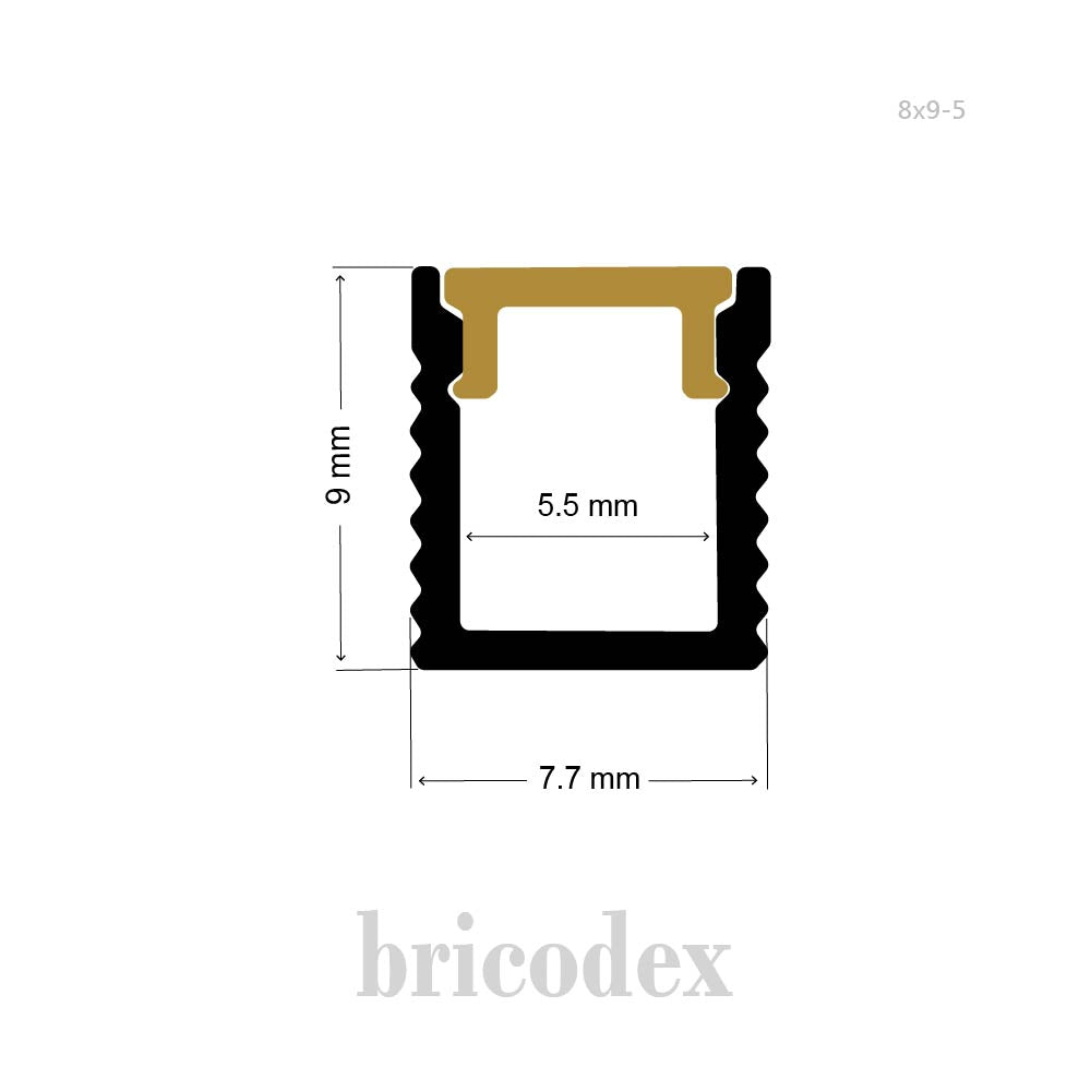 8x9 mm LED Channel _ SML Series _ Model(HL) _ 8x9-5