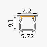 7.2 x 9.1 mm LED Channel _ SCL Series _ Model(JY) _ 免焊8x9櫃體
