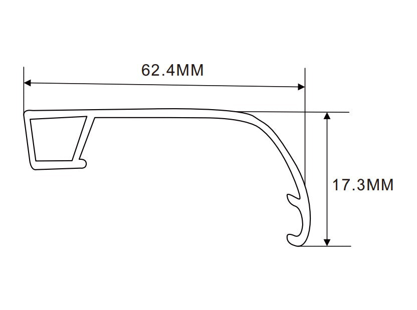62.4×83m LED Channel _FLP Series_ Model(YX)_ 9060平蓋A款拉布燈箱料