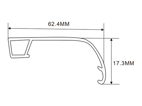 62.4×83m LED Channel _FLP Series_ Model(YX)_ 9060平蓋A款拉布燈箱料