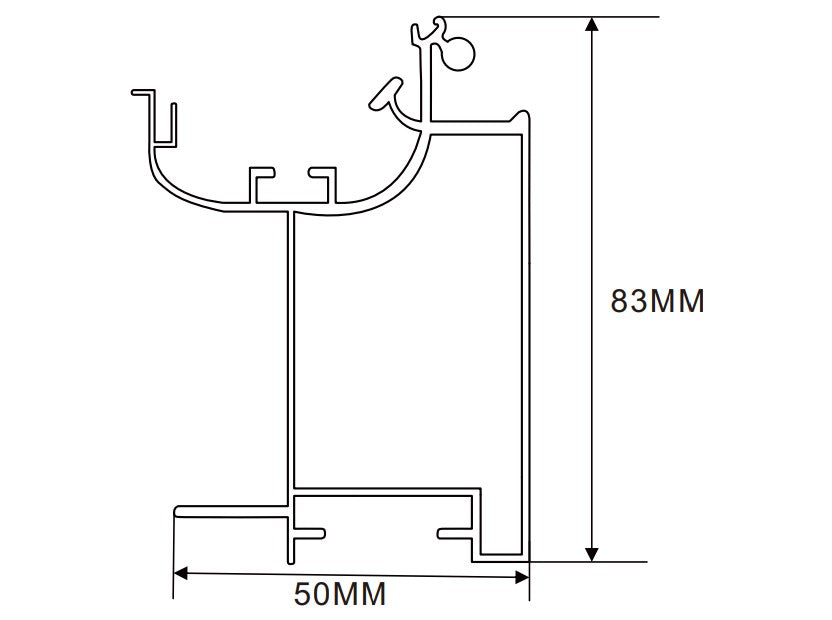 62.4×83m LED Channel _FLP Series_ Model(YX)_ 9060平蓋A款拉布燈箱料