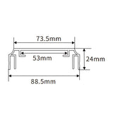 90x25mm LED Channel _VFL Series_ Model(YX)_ 9公分單面组合燈箱料