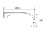 76×54mm LED Channel _FLP Series_ Model(YX)_ 9x6平蓋拉布燈箱料
