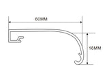 83×60mm LED Channel _FLP Series_ Model(YX)_ 9x6平蓋拉布型材-A款