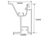 90×19mm LED Channel _FLP Series_ Model(YX)_ 9x9平蓋拉布型材-B款