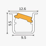 12.6 x 9.5 mm LED Channel _ SCL Series _ Model(JY) _ 光華系列防眩B