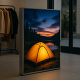 107×90mm LED Channel _FLP Series_ Model(YX)_ 12x9單面平蓋拉布燈箱料