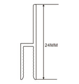24mm  LED Channel _ SEG Series _ Model(YX) _ H碼卡布B2款燈箱料