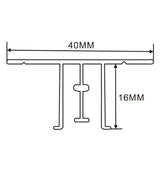 40×16mm  LED Channel _ SEG Series _ Model(YX) _ M碼雙卡扣燈箱料