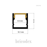 10x10 mm LED Channel _ SML Series _ Model(HL) _ U10x10-8