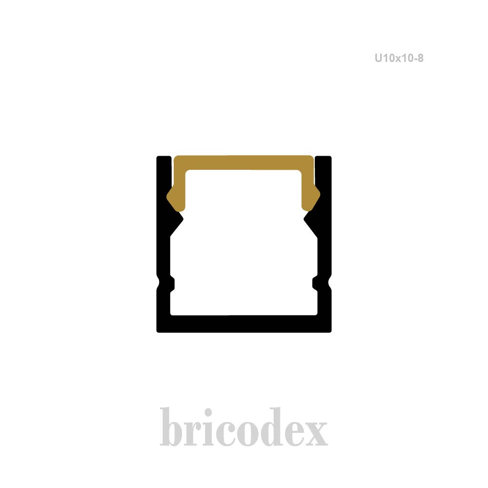 10x10 mm LED Channel _ SML Series _ Model(HL) _ U10x10-8