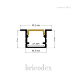 10x10 mm LED Channel _ SML Series _ Model(HL) _ U10x10-T
