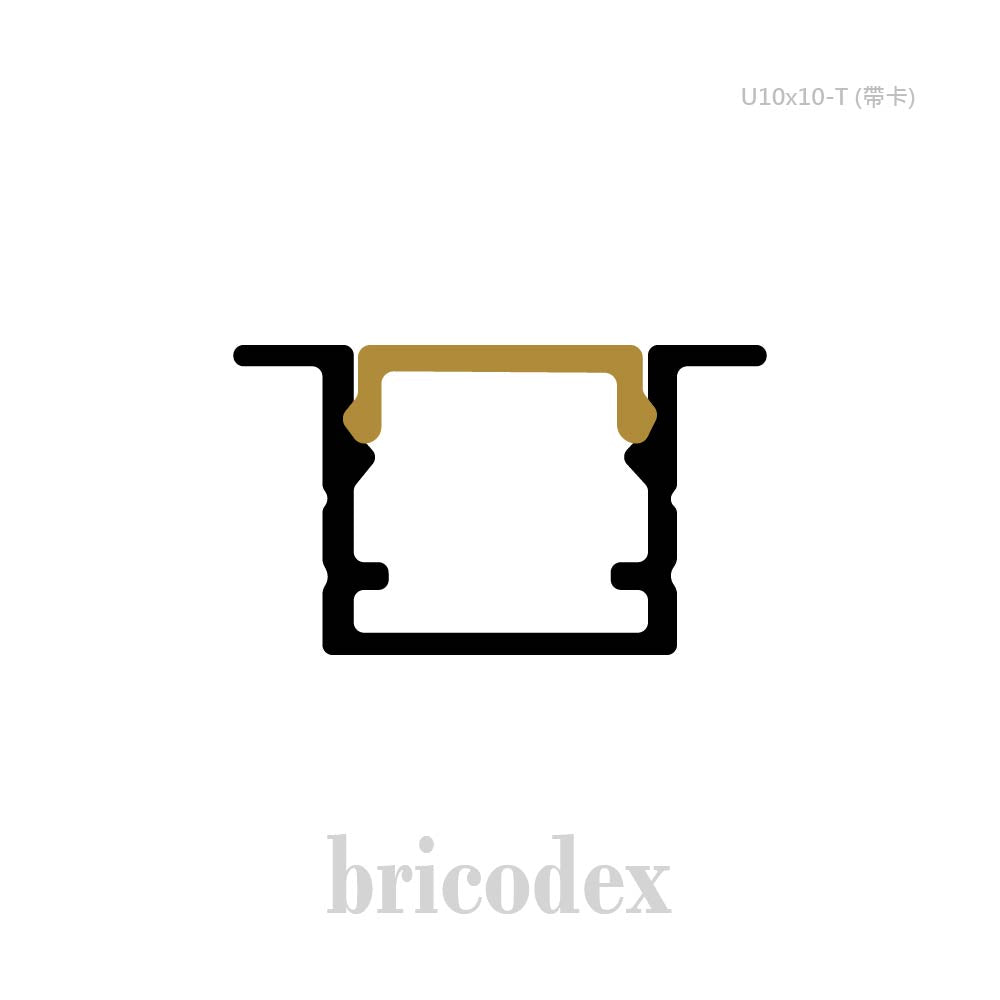 10x10 mm LED Channel _ SML Series _ Model(HL) _ U10x10-T