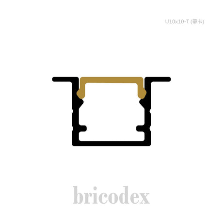 10x10 mm LED Channel _ SML Series _ Model(HL) _ U10x10-T