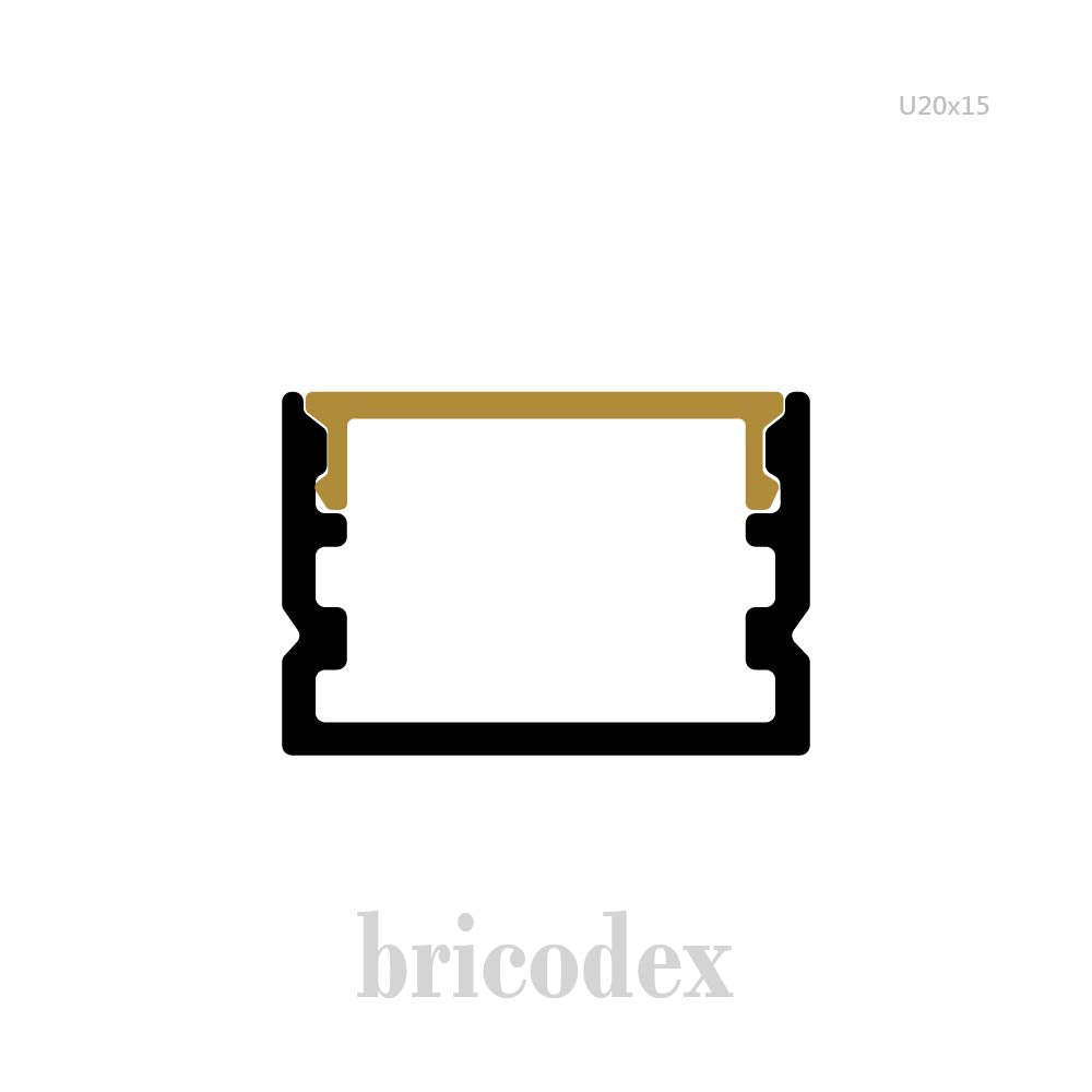20x15 mm LED Channel _ SML Series _ Model(HL) _ U20x15