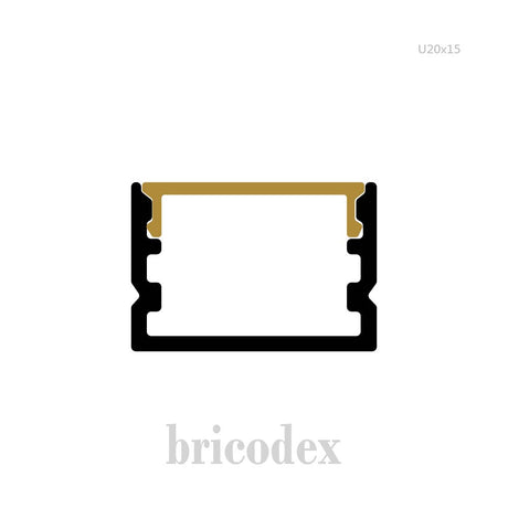 20x15 mm LED Channel _ SML Series _ Model(HL) _ U20x15