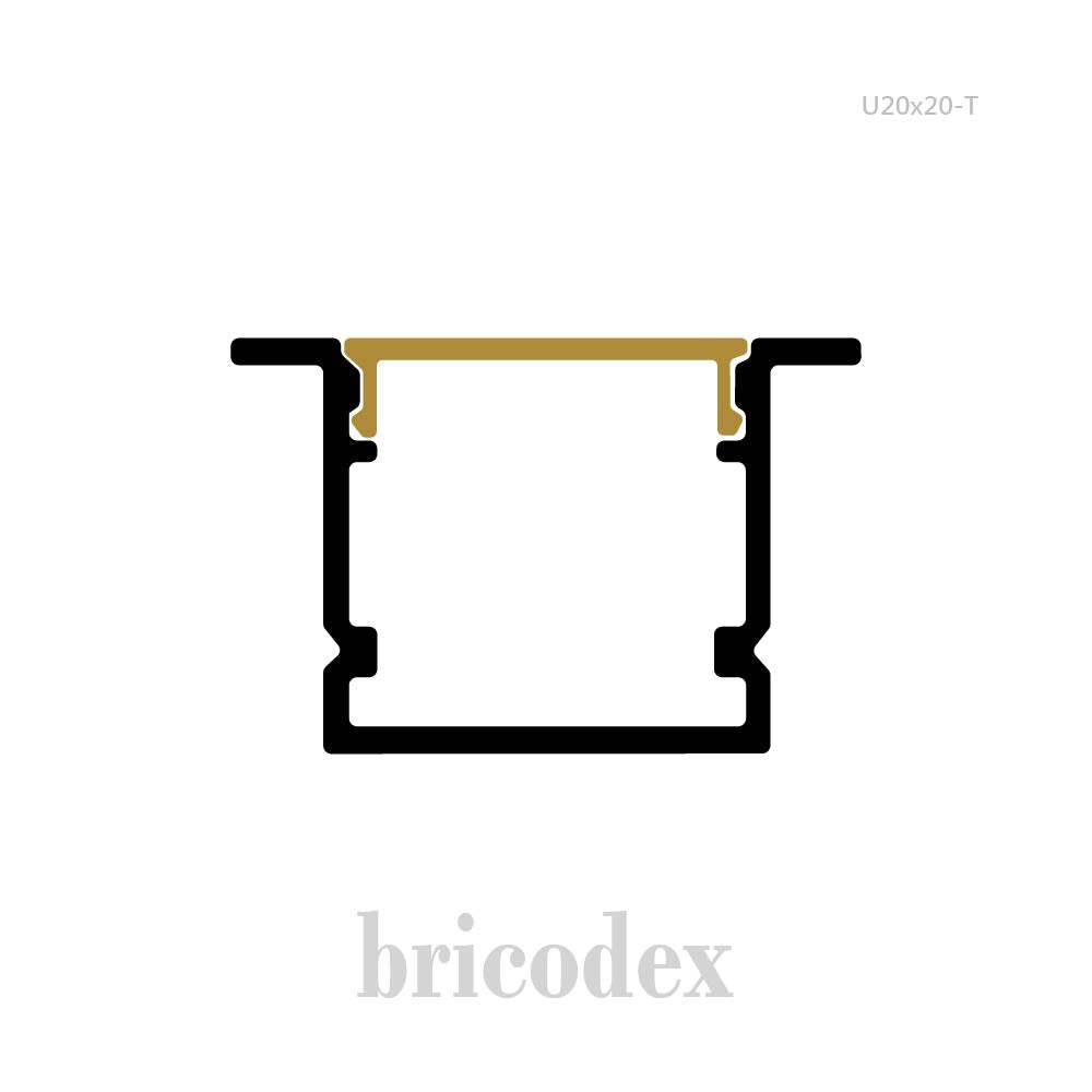 28x20 mm LED Channel _ SML Series _ Model(HL) _ U20x20-T