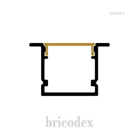 28x20 mm LED Channel _ SML Series _ Model(HL) _ U20x20-T