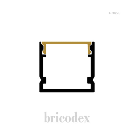 20x20 mm LED Channel _ SML Series _ Model(HL) _ U20x20