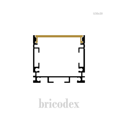 30x30 mm LED Channel _ SML Series _ Model(HL) _ U30x30